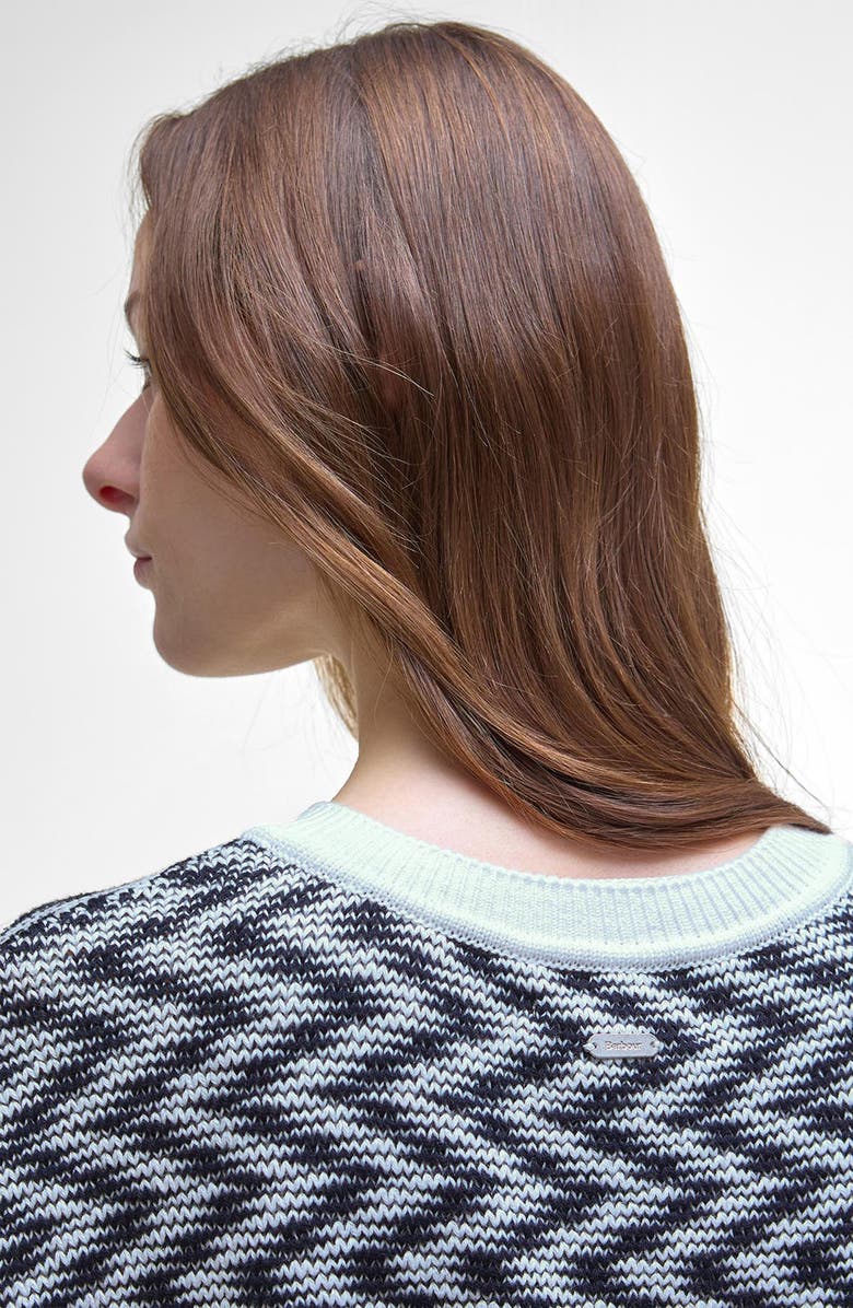 Barbour Oliva Short Sleeve Cardigan, Alternate, color, Cloud Navy