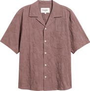 Corridor Paisley Embroidered Cotton Camp Shirt