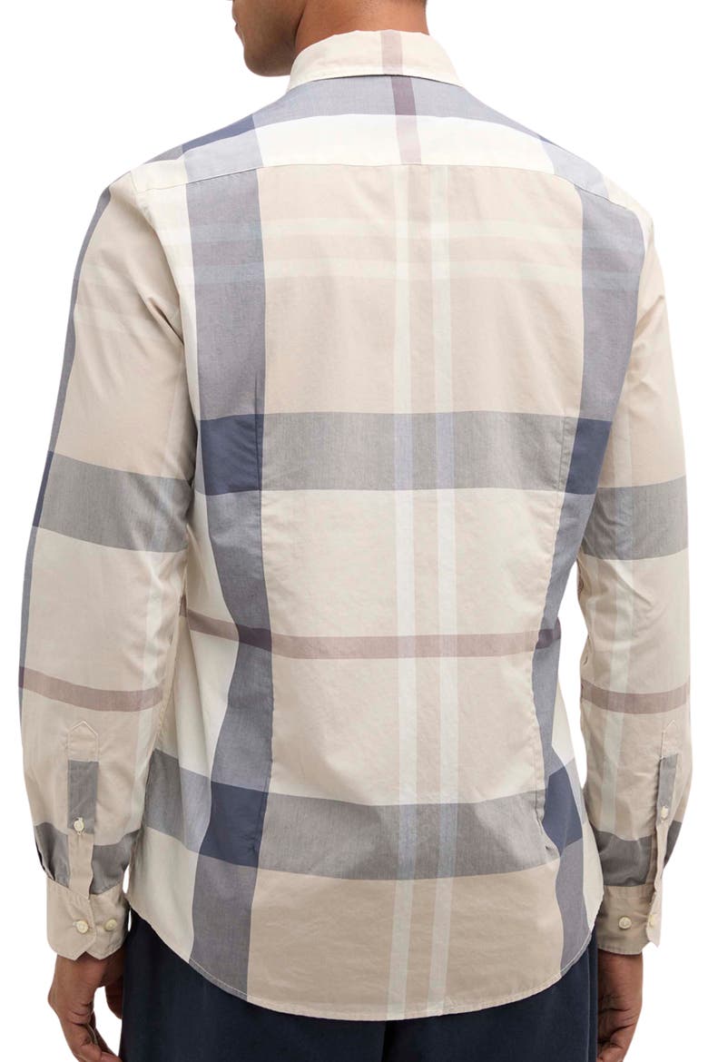 Harris Classic Fit Plaid Cotton Button-Down Shirt, Alternate, color, OBAN MIST TARTAN