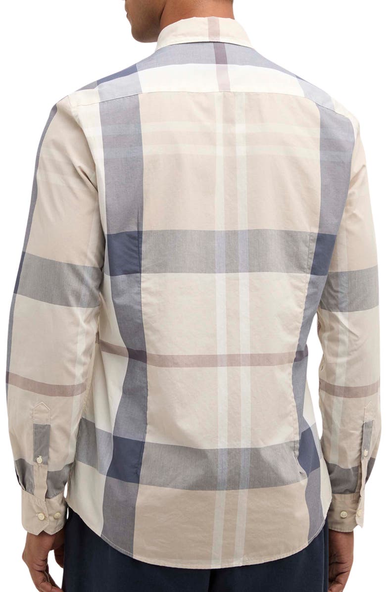 Barbour Harris Classic Fit Plaid Cotton Button-Down Shirt, Alternate, color, Oban Mist Tartan