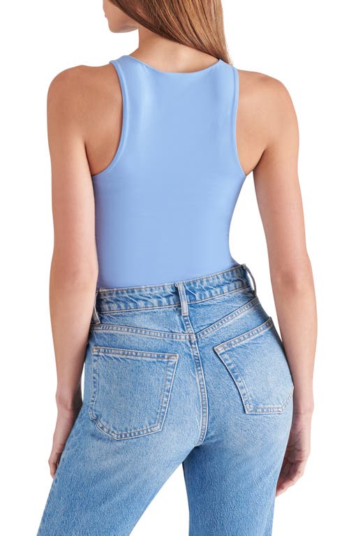 Steve Madden Nico Sleeveless Bodysuit In Indigo Blue
