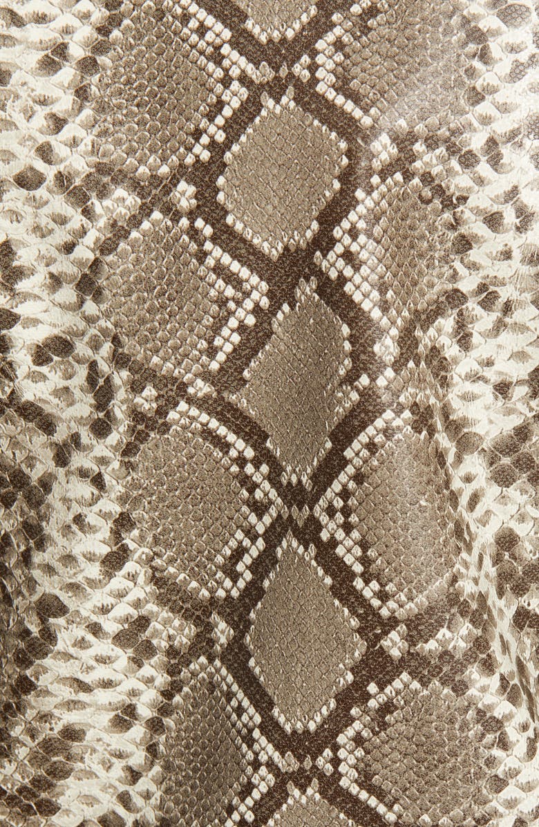 Vigoss Snake Print Faux Leather Moto Jacket, Alternate, color, 