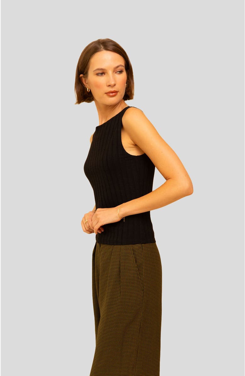 Whimsy + Row Dillon Tank, Alternate, color, Black