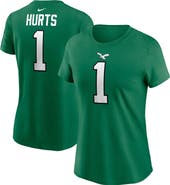 Nike Women's Nike Jalen Hurts Kelly Green Philadelphia Eagles Player Name & Number T-Shirt