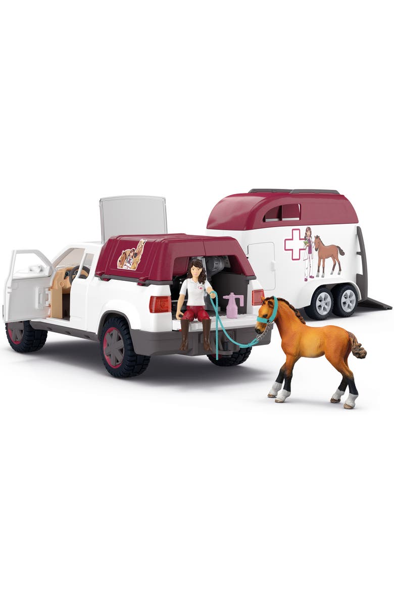 Horse Club, Mobile Vet & Trailer, 90 Piece Animal Toy Playset, Kids 5+, Alternate, color, Multicolored