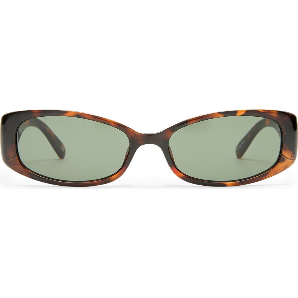 Le Specs Starlight Rectangular Sunglasses In Tort/khaki Mono