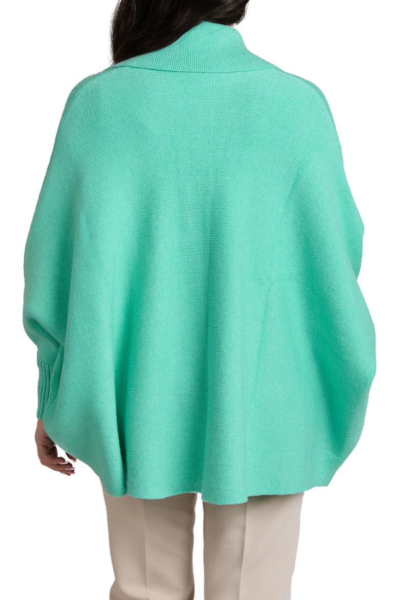 Oversize Ribbed Knit Cardigan, Alternate, color, AQUA