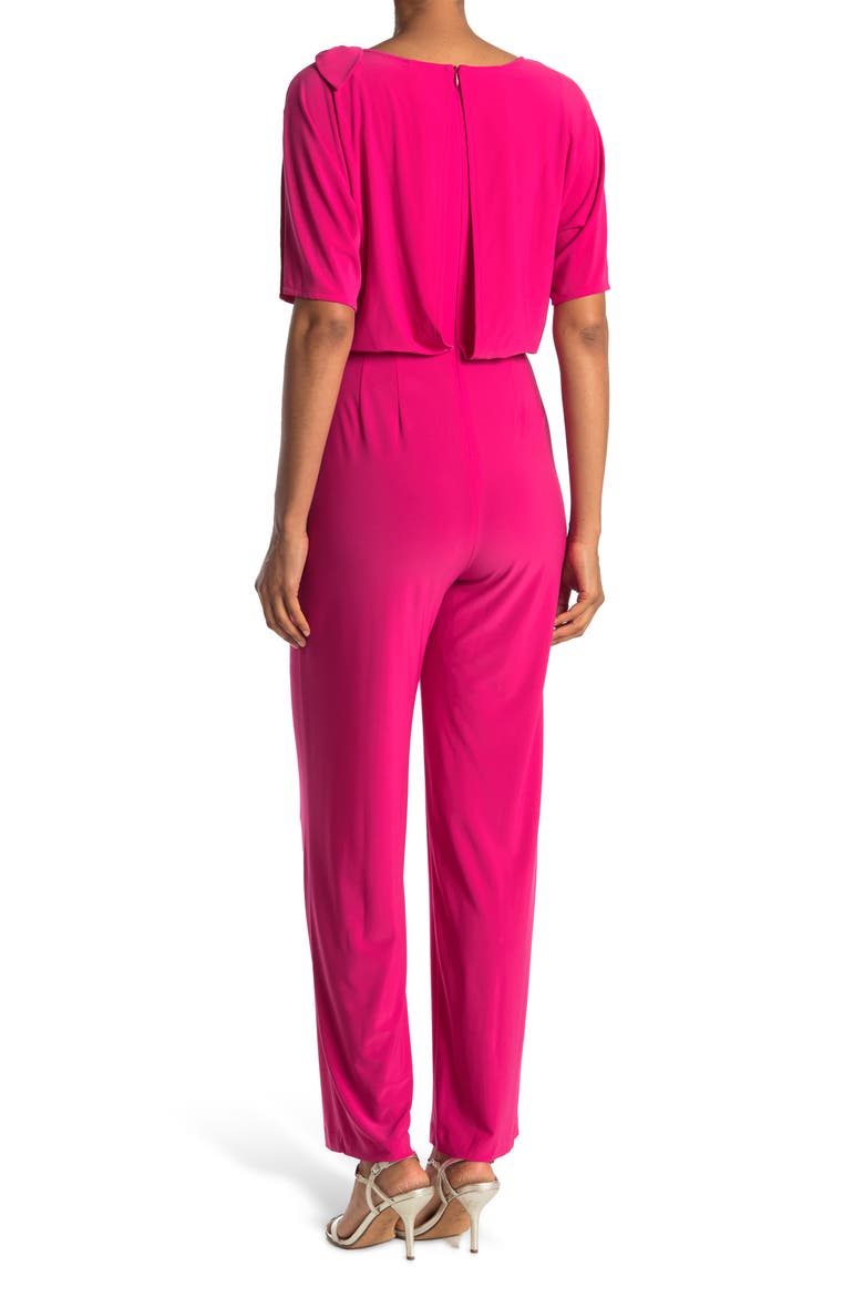 Slit Sleeve Jumpsuit, Alternate, color, HOT PINK