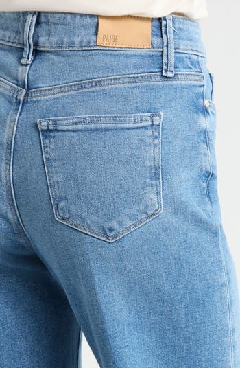 Anessa High Waist Raw Hem Wide Leg Jeans