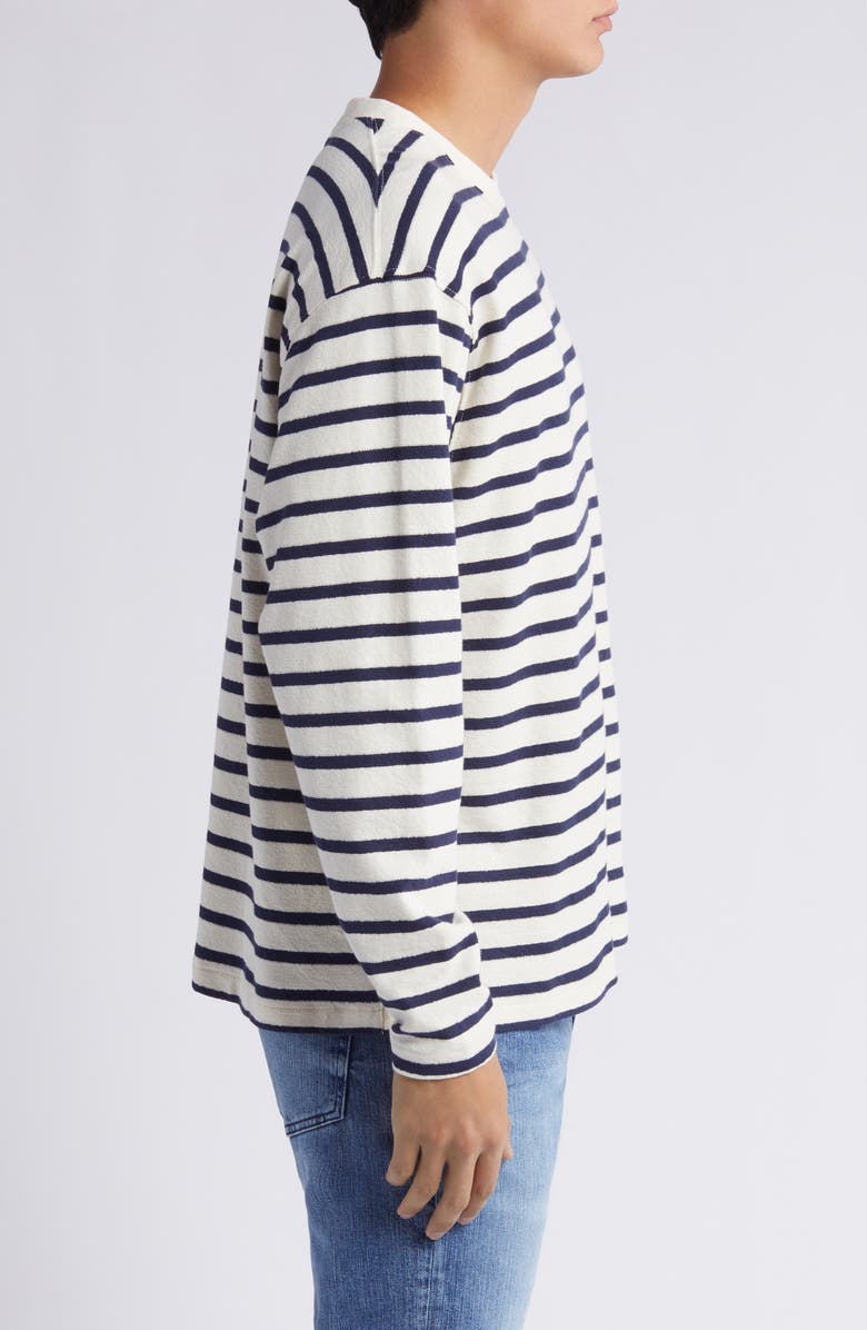FRAME Stripe Long Sleeve Cotton T-Shirt, Alternate, color,