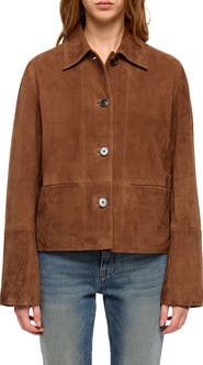 Zadig & Voltaire Lessa Suede Leather Jacket