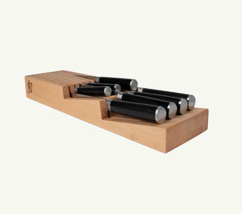 7 Slot In-Drawer Knife Tray with  Logo