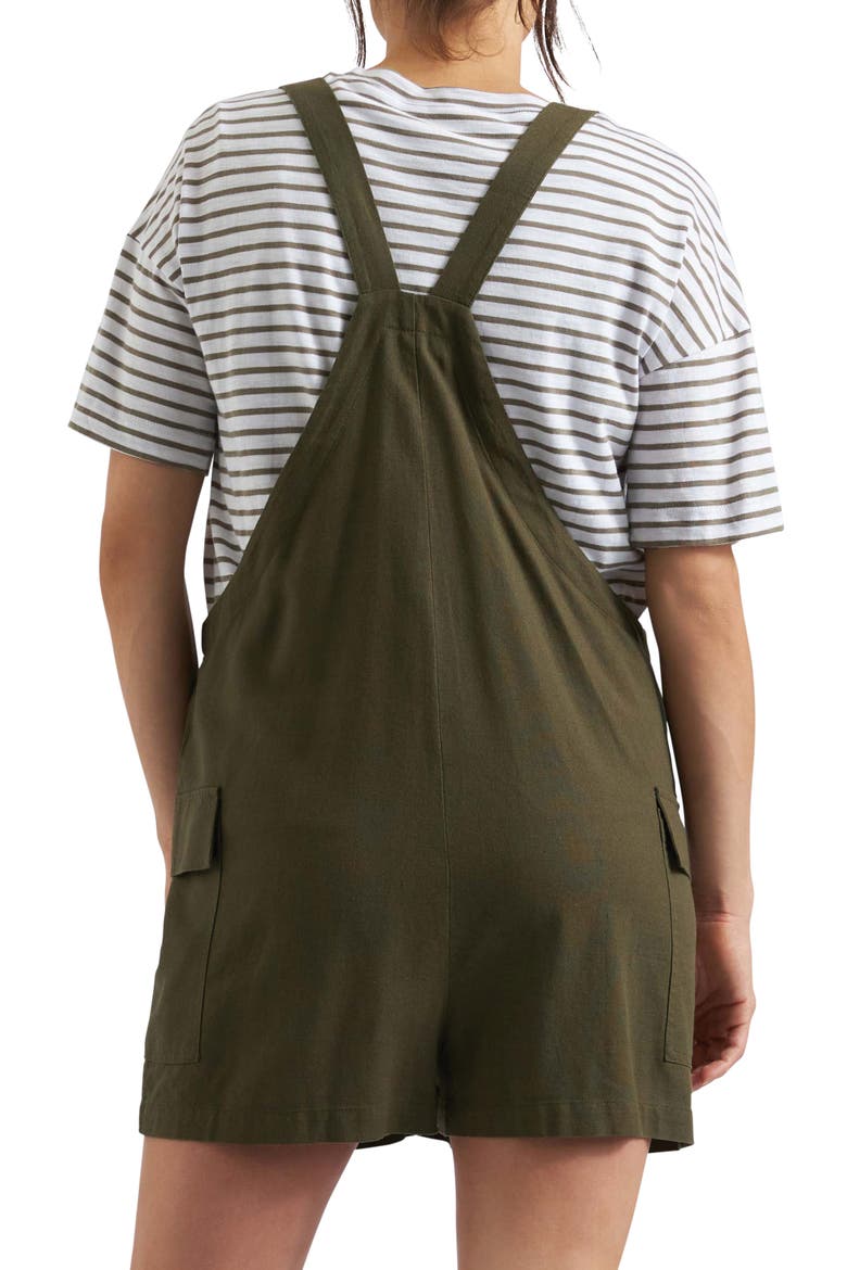 Terry Linen Playsuit, Alternate, color, OLIVE