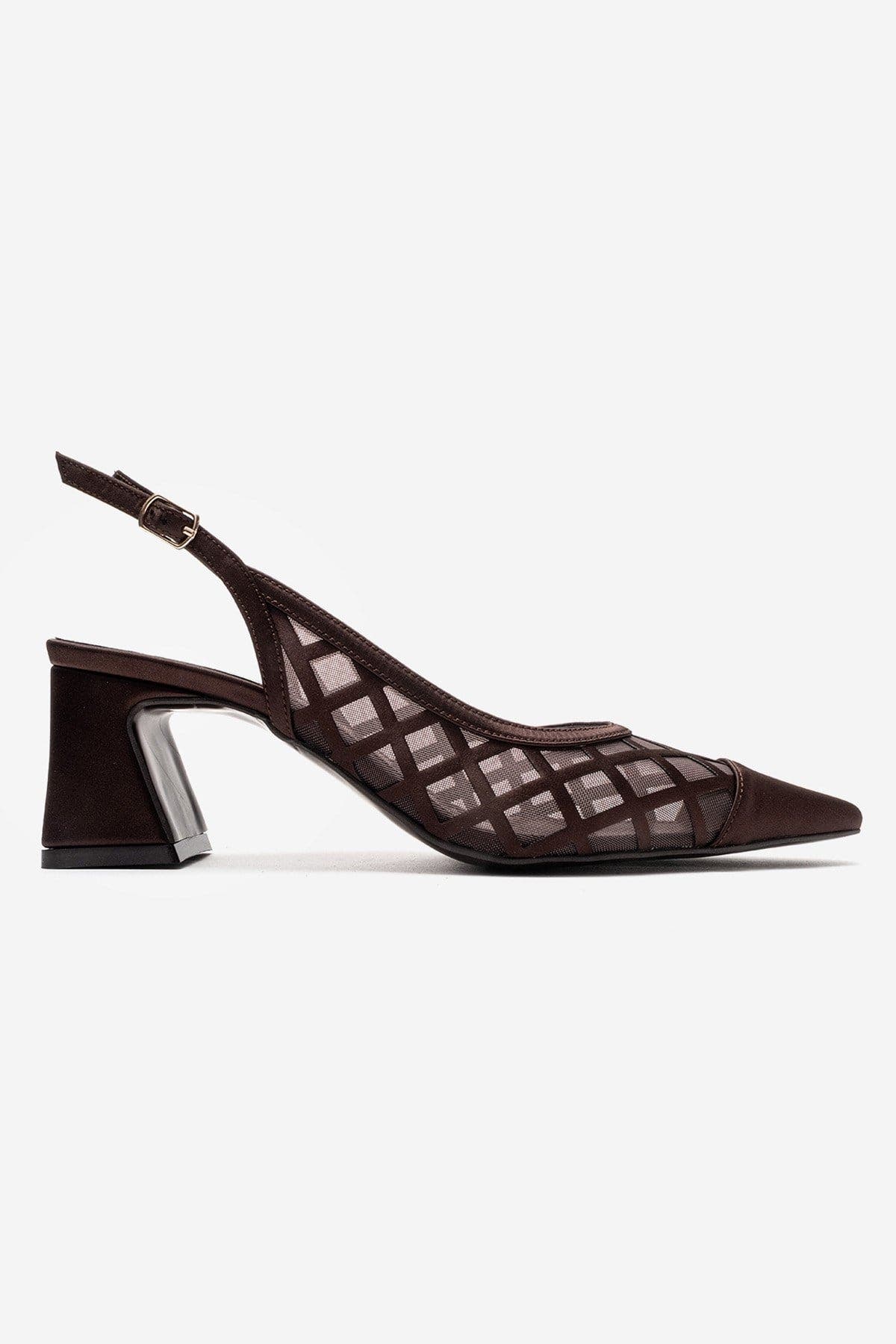 Alveron Block Heel Mesh Pump, Alternate, color, Brown
