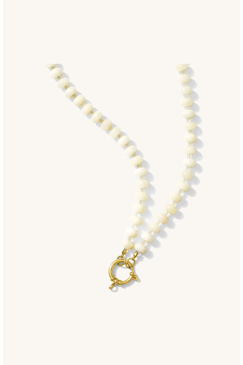 White Mocha Necklace, Main, color, White Agate
