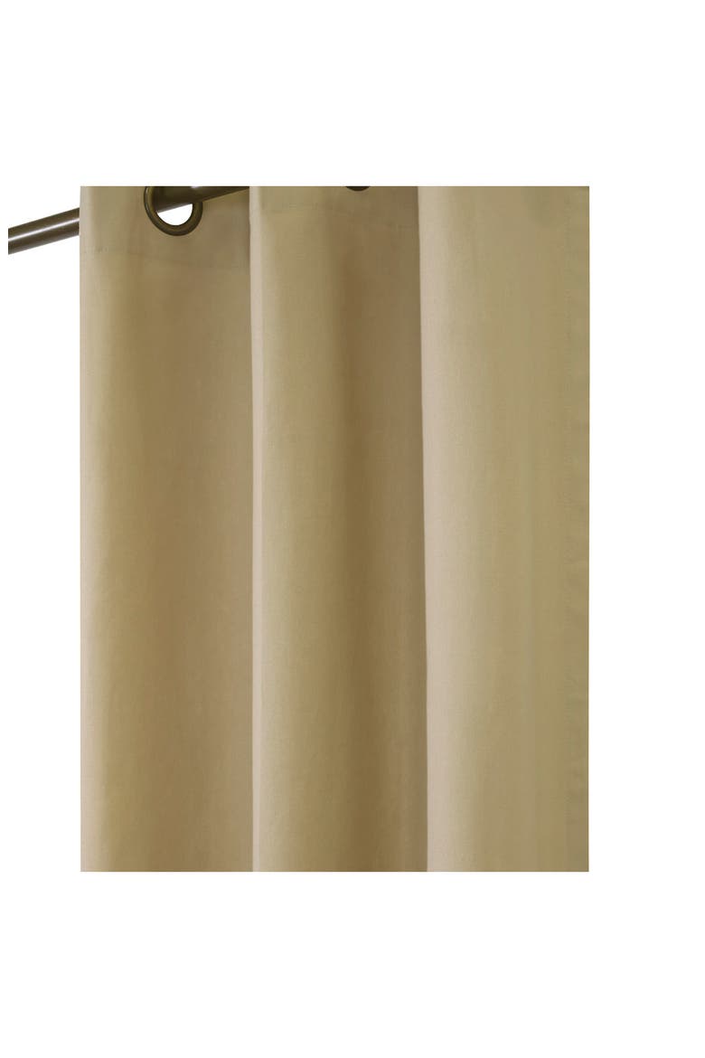 Set of 2 Cotton Curtain Panels, Alternate, color, KHAKI