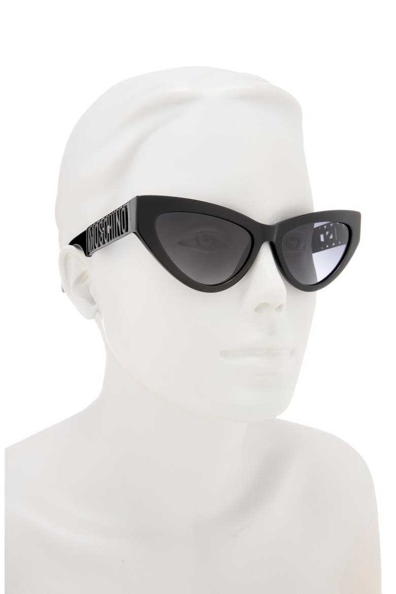 61mm Gradient Pilot Sunglasses, Alternate, color, BLACK