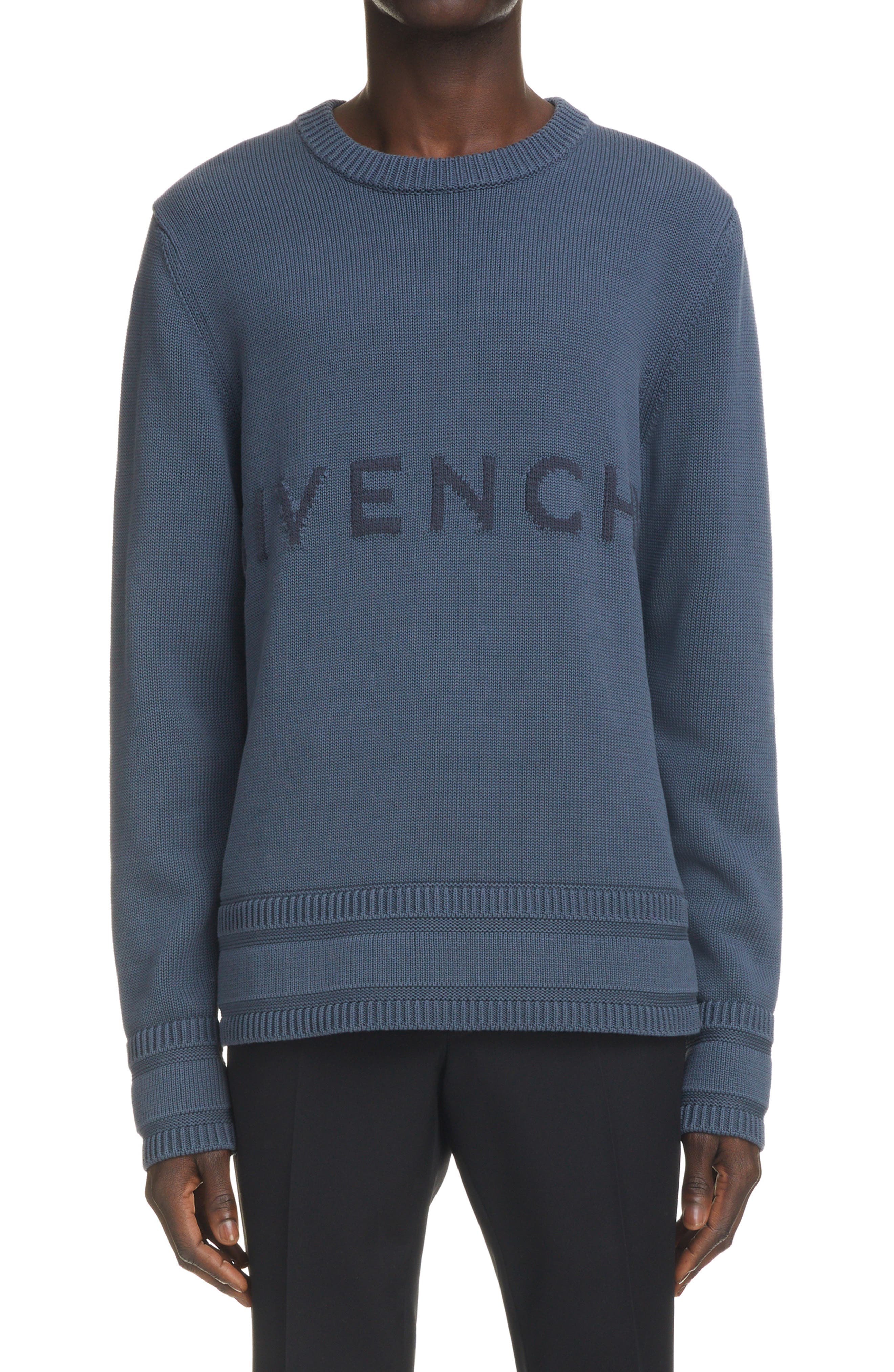 Givenchy Intarsia Logo Cotton Sweater