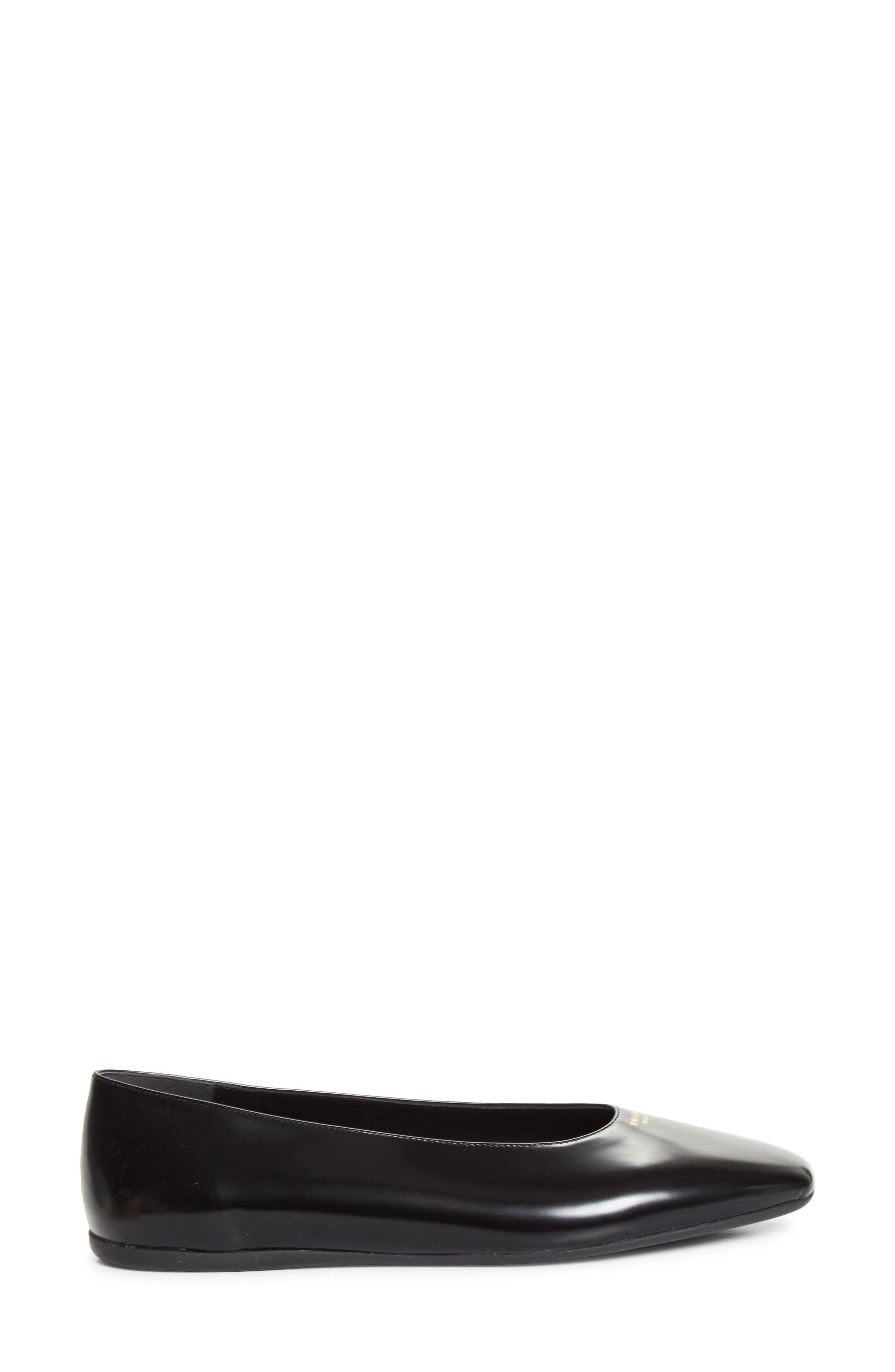 Prada Ballerina Flat, Alternate, color, Nero