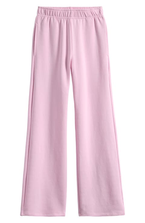 Kids' Wide Leg French Terry Pants (Big Kid)
