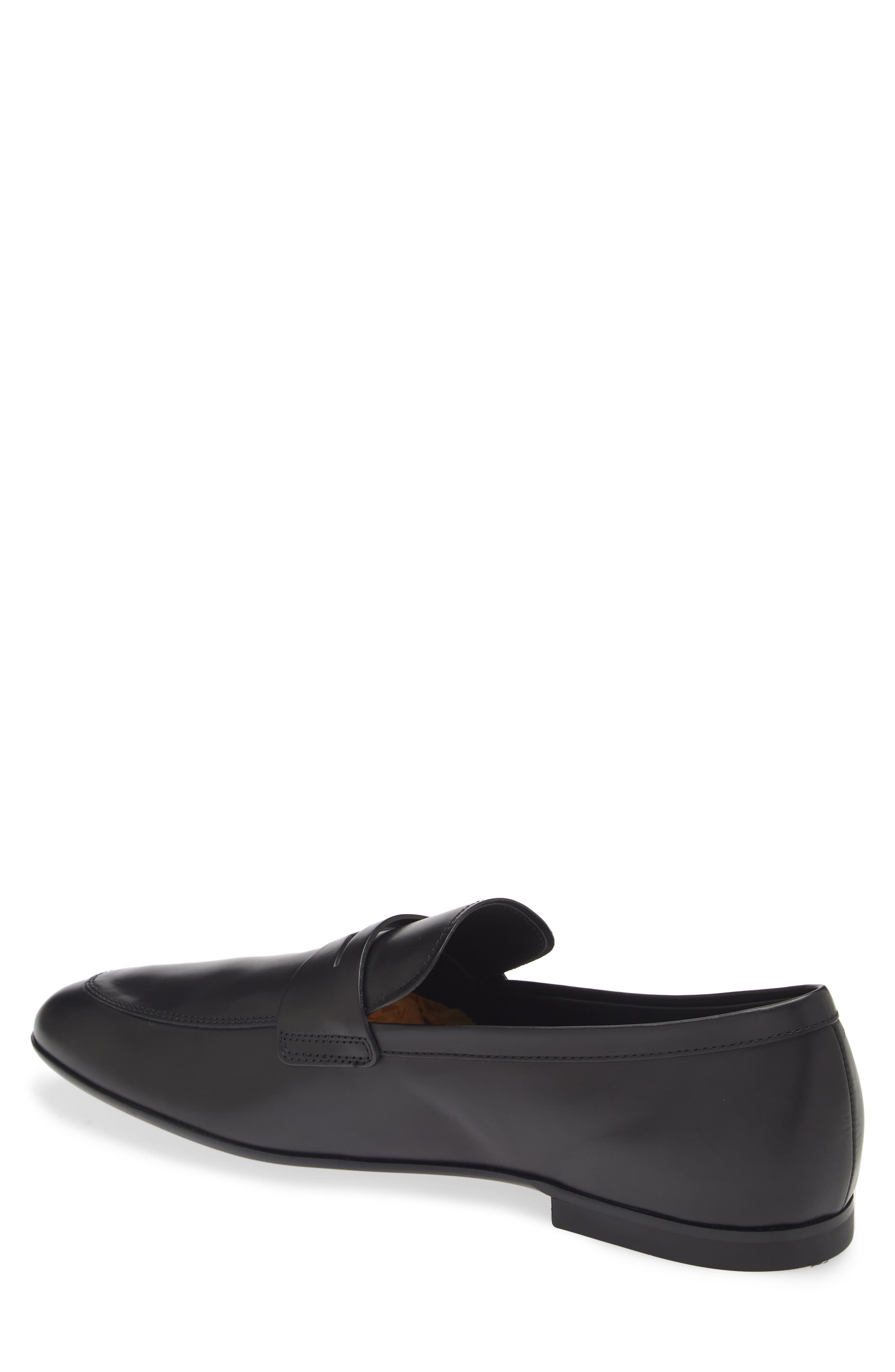 Tod's Apron Toe Loafer, Alternate, color, Nero