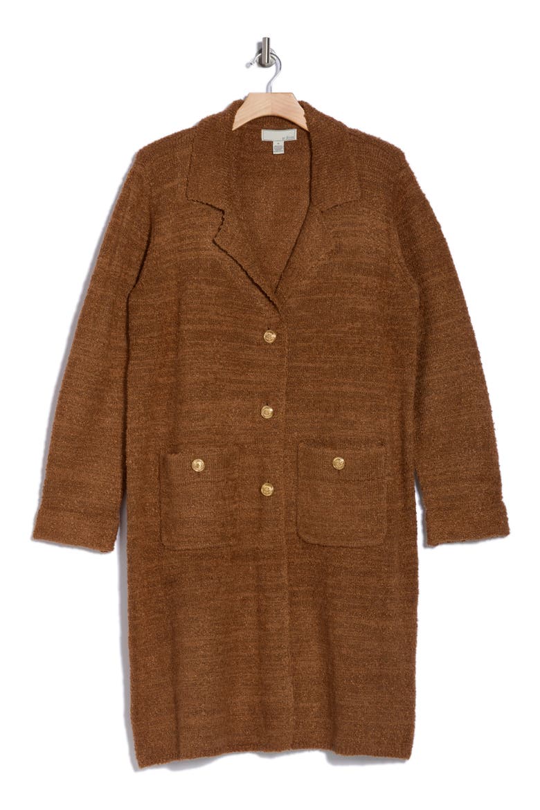 Whitney Bouclé Cardigan, Alternate, color, CAMEL