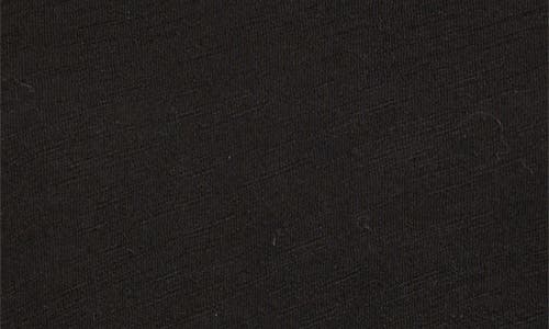 Wit & Wisdom Stretch Cotton Crewneck Bodysuit In Black