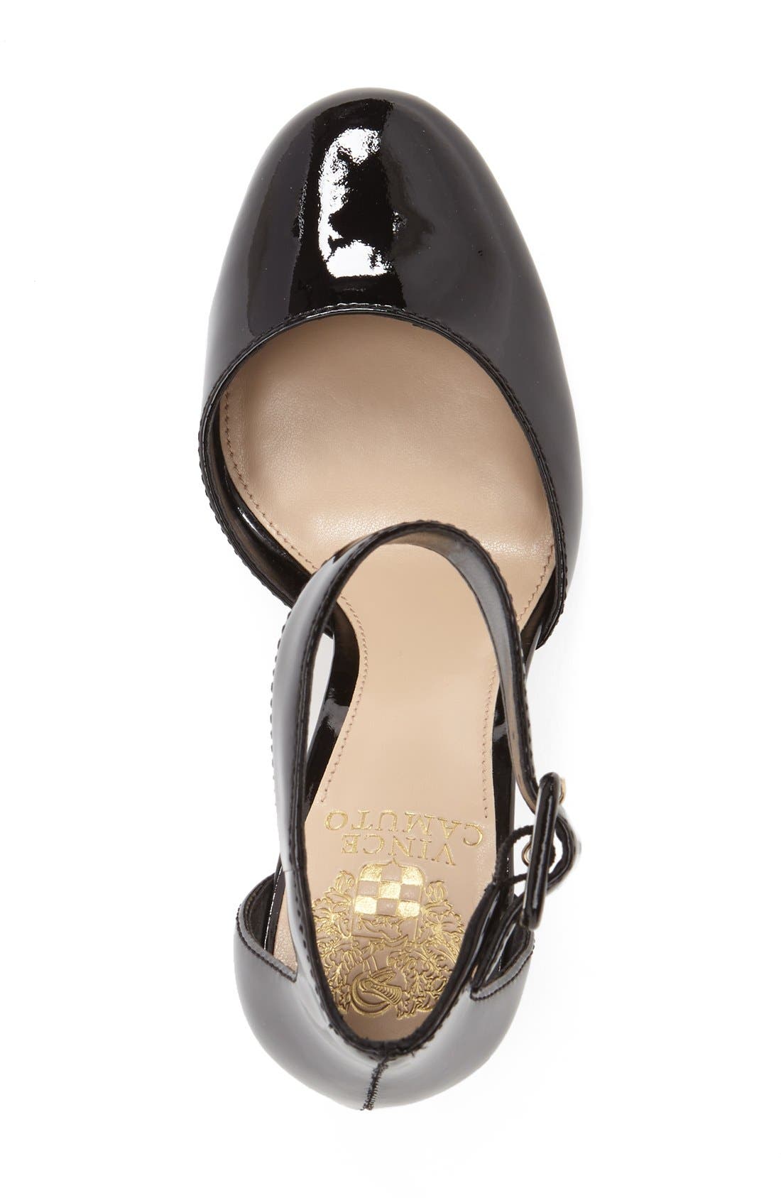 'Shaytel' Block Heel Pump, Alternate, color, BLACK PATENT LEATHER