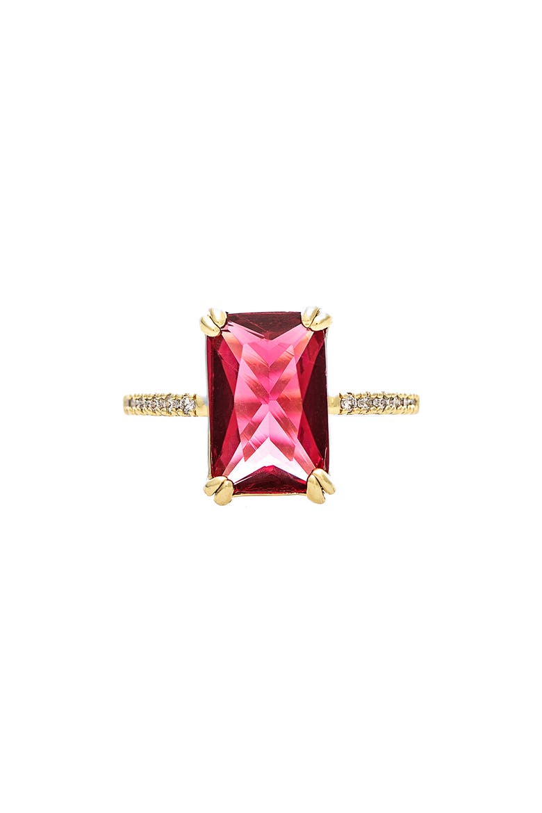Cubic Zicornia Ring, Main, color, RUBILITE