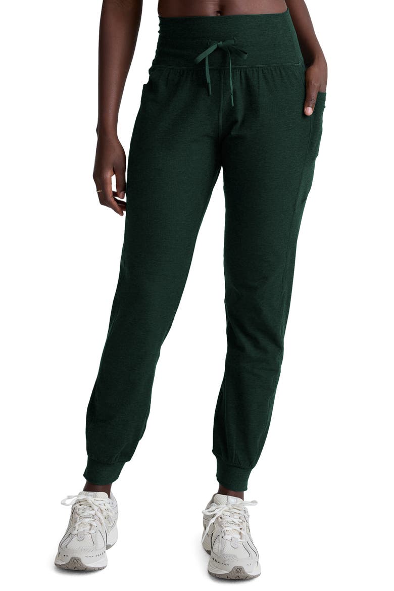 Go Pocket Space Dye Joggers, Main, color, DARK SPRUCE GREEN HEATHER