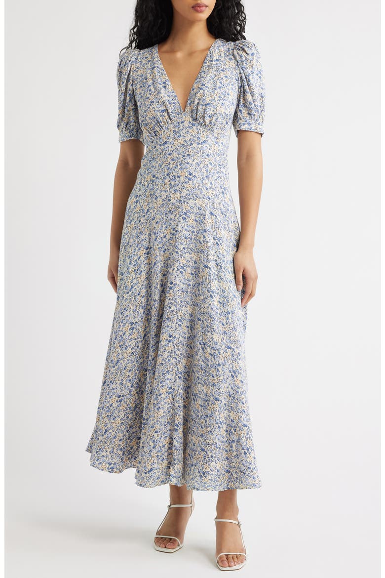 Naira Floral Dress, Main, color, DARA