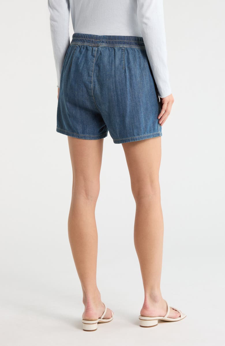 James Perse Drawstring Denim Shorts, Alternate, color, Med Wash