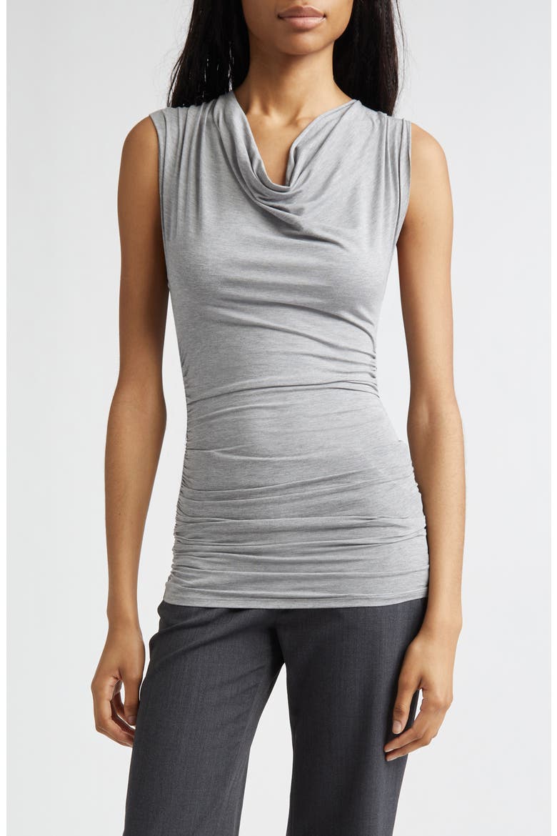 Serafin Cowl Neck Top, Main, color, GREY