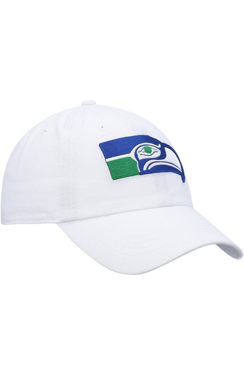 '47 Women's '47 White Seattle Seahawks Miata Clean Up Legacy Adjustable Hat, Alternate, color, White