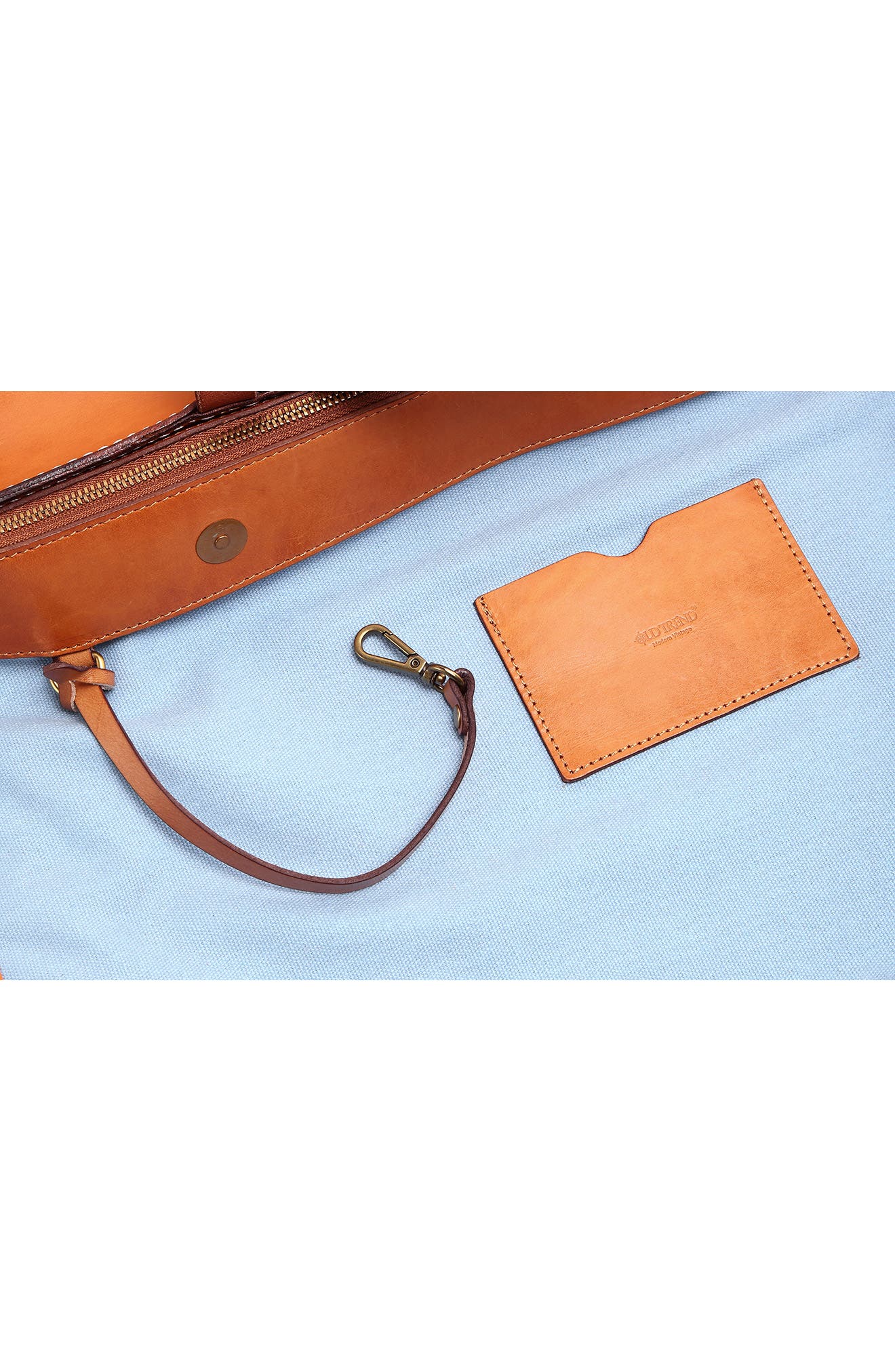 Sandstorm Leather Tote Bag, Alternate, color, CHESTNUT