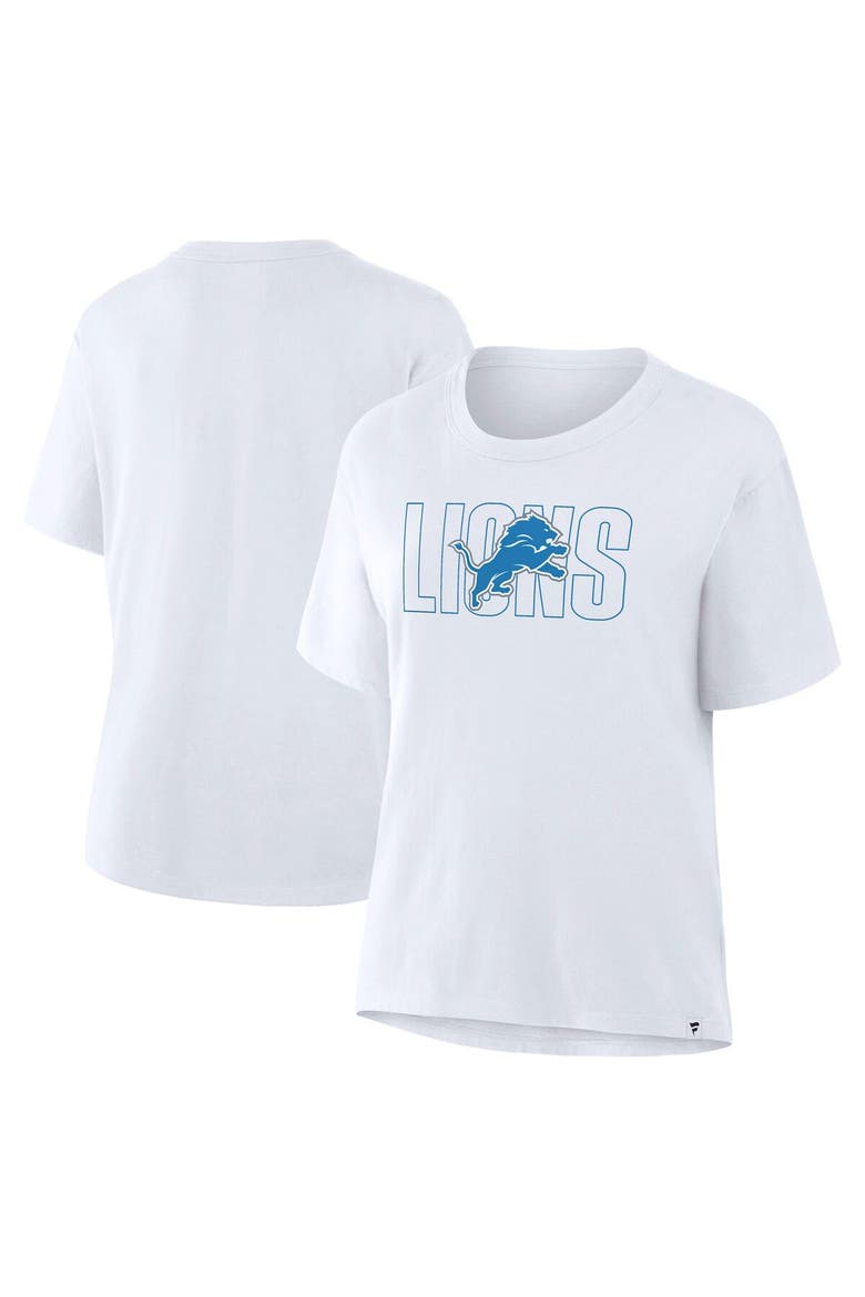 Women's Fanatics Ash Detroit Lions Line Em Up T-Shirt, Alternate, color, Ash