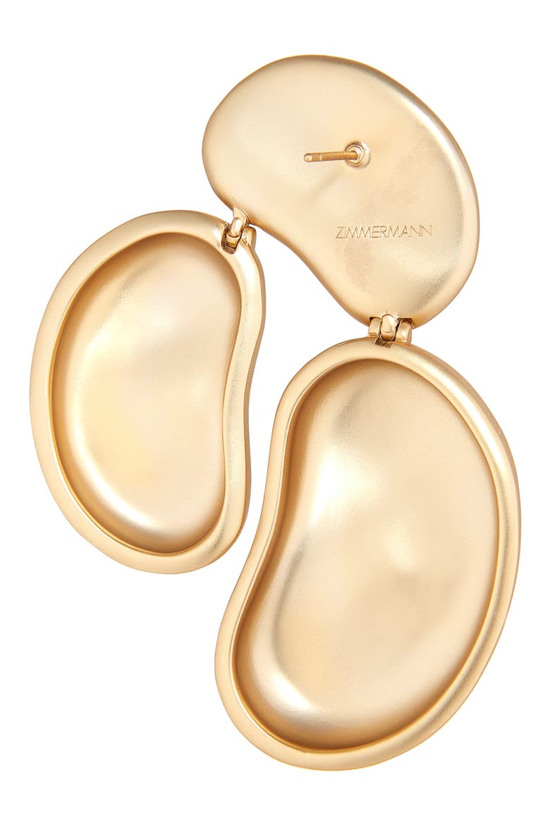 Whiteley Dangles Earrings, Alternate, color, GOLD
