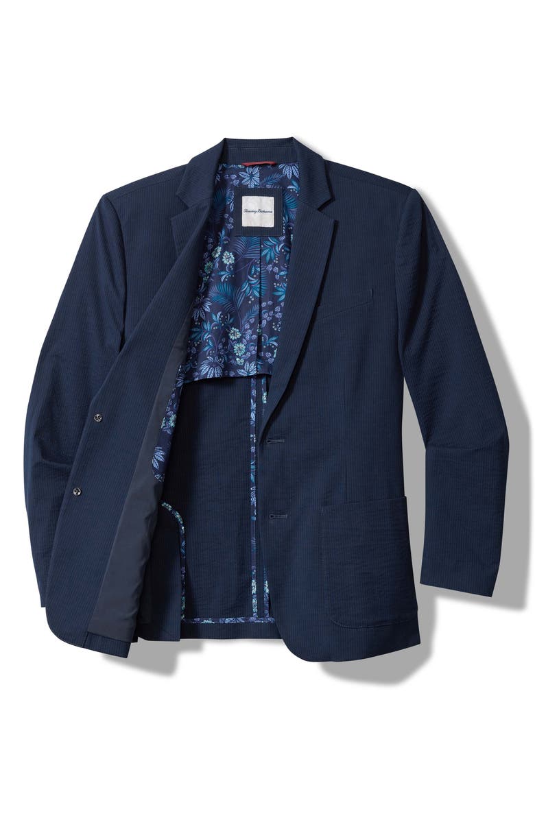 Tommy Bahama Nova Wave Stretch Cotton Seersucker Sport Coat, Alternate, color, Maritime