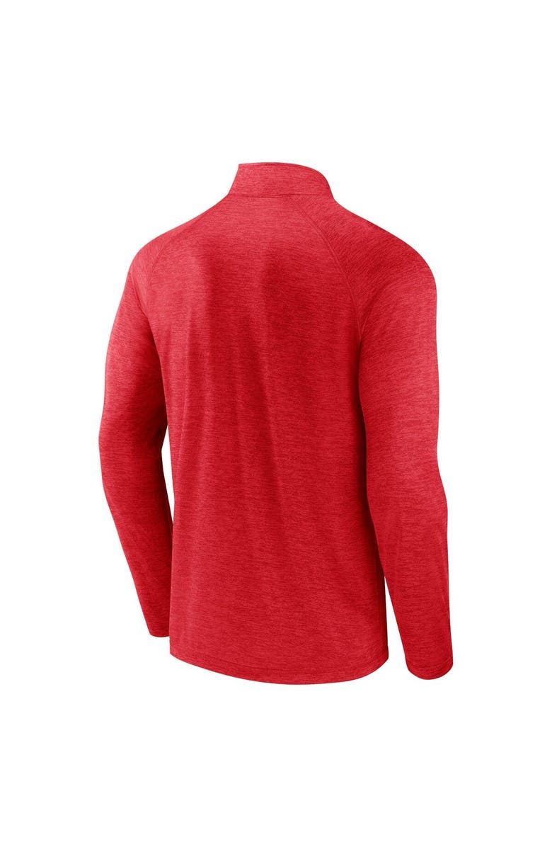 FANATICS Men's Fanatics Branded  Red Texas Tech Red Raiders Primary Logo Raglan Quarter-Zip Top, Alternate, color, 