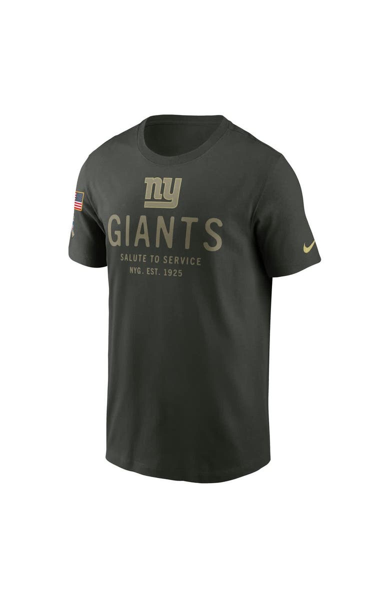 Nike Men's Nike Forest Green New York Giants 2025 Salute to Service Sideline Primary Edge Dri-FIT T-Shirt, Alternate, color, 