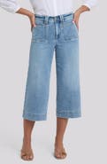 NYDJ Brigitte High Waist Wide Leg Capri Jeans