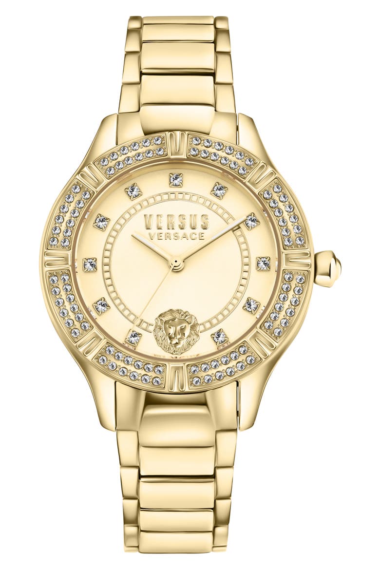 Canton Road Crystal Bracelet Watch, 36mm, Main, color, IP YELLOW GOLD