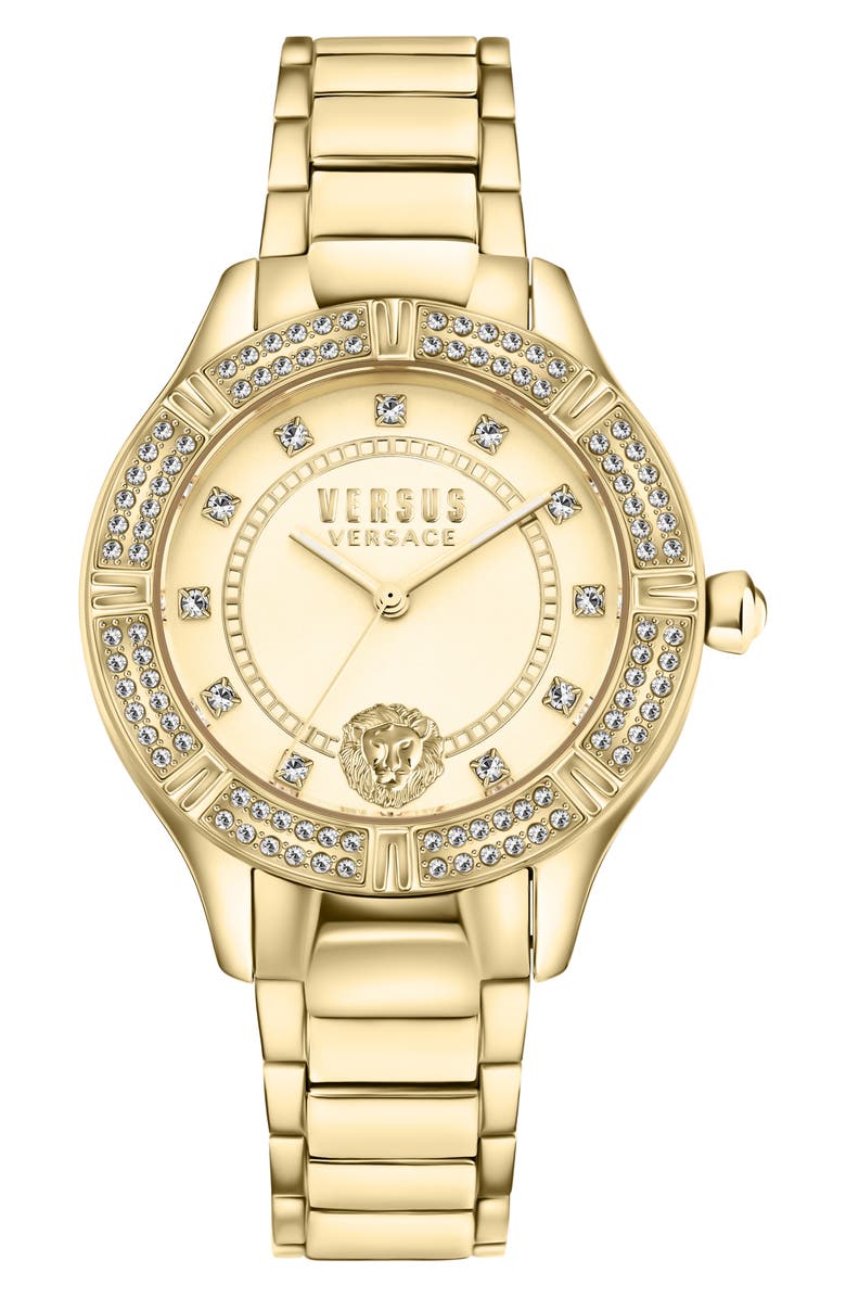 VERSUS Versace Canton Road Crystal Bracelet Watch, 36mm, Main, color, 