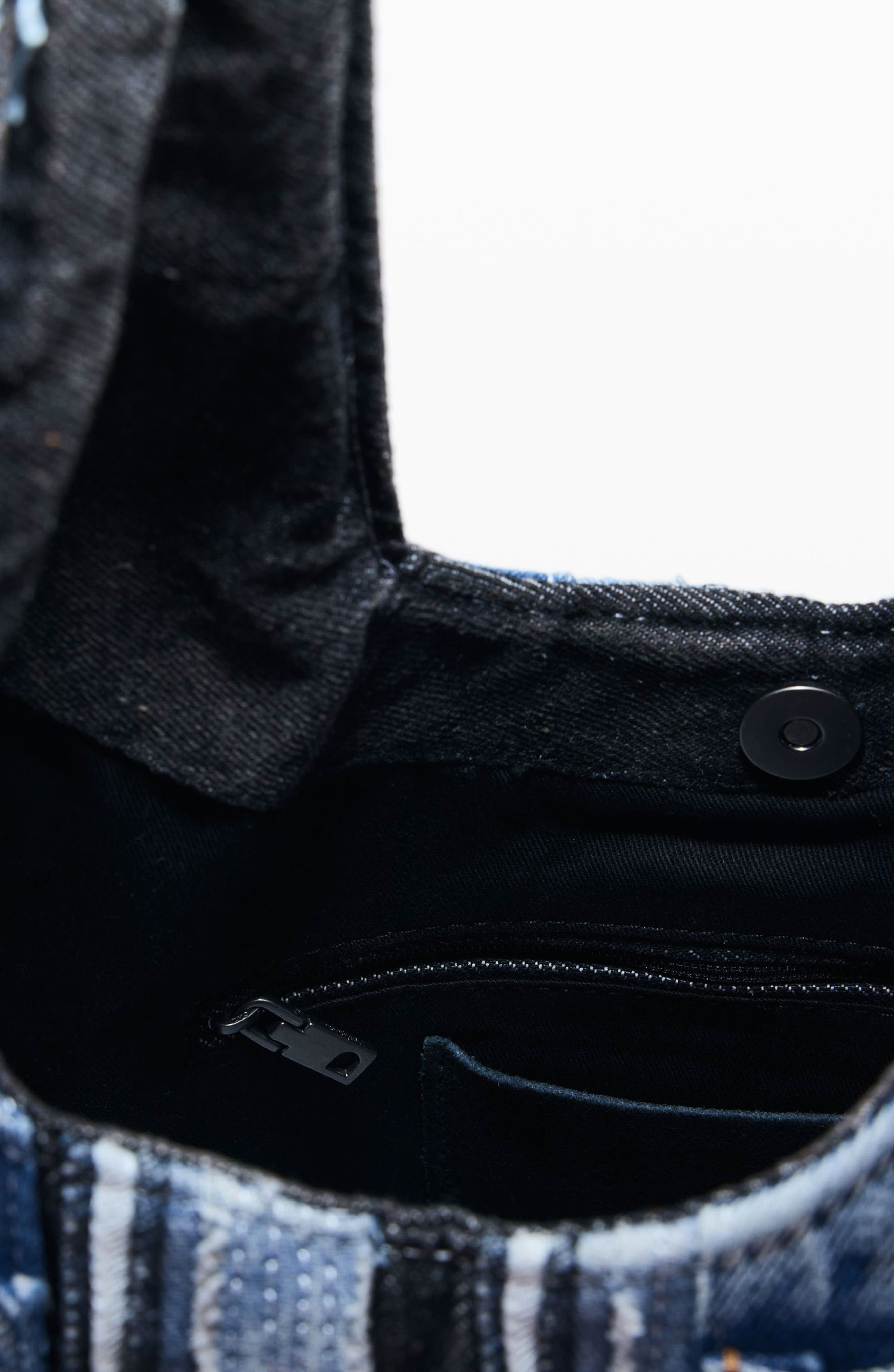 Desigual Denim Tote, Alternate, color, 