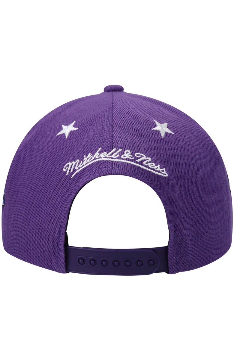 Mitchell & Ness Men's Mitchell & Ness Purple Los Angeles Lakers Hardwood Classics 1997 NBA All-Star Weekend Top Star Snapback Hat, Alternate, color, 