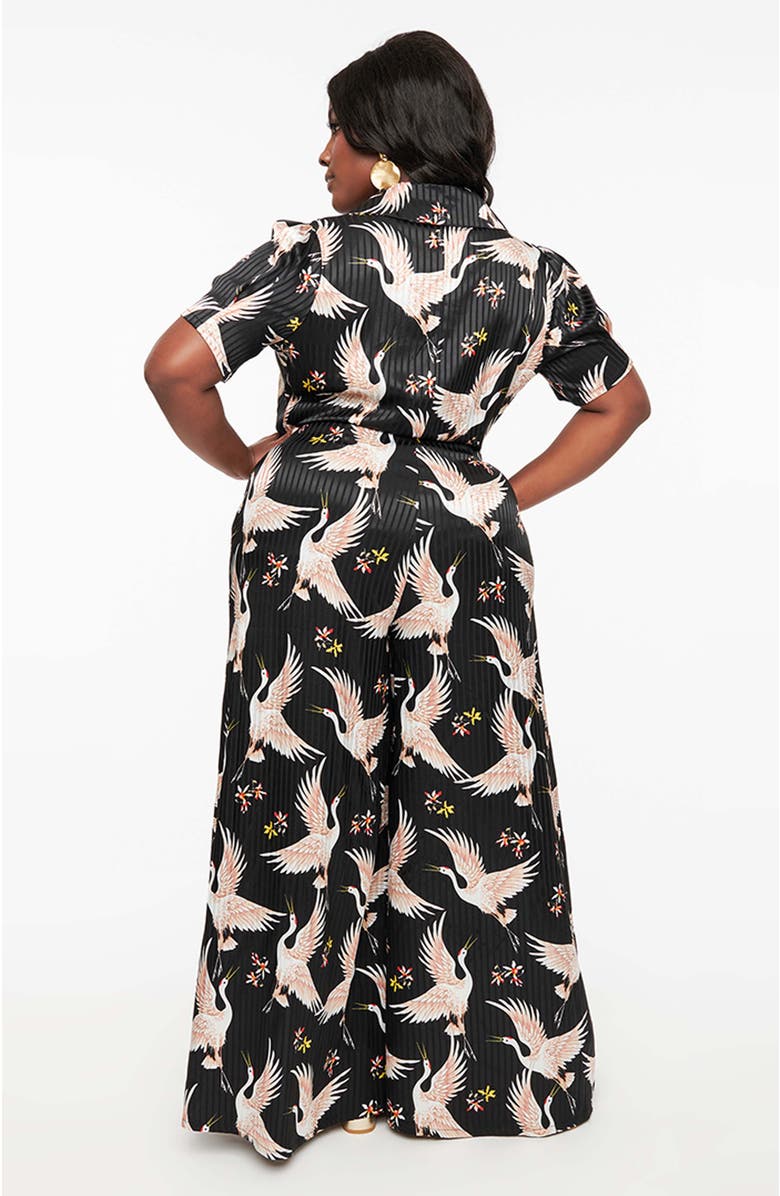 Unique Vintage 1940s Flare Leg Jumpsuit, Alternate, color, 