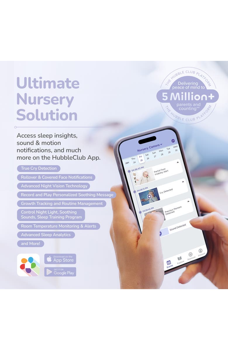 Hubble Connected GoBaby AI Pro Baby Monitor, Alternate, color, 