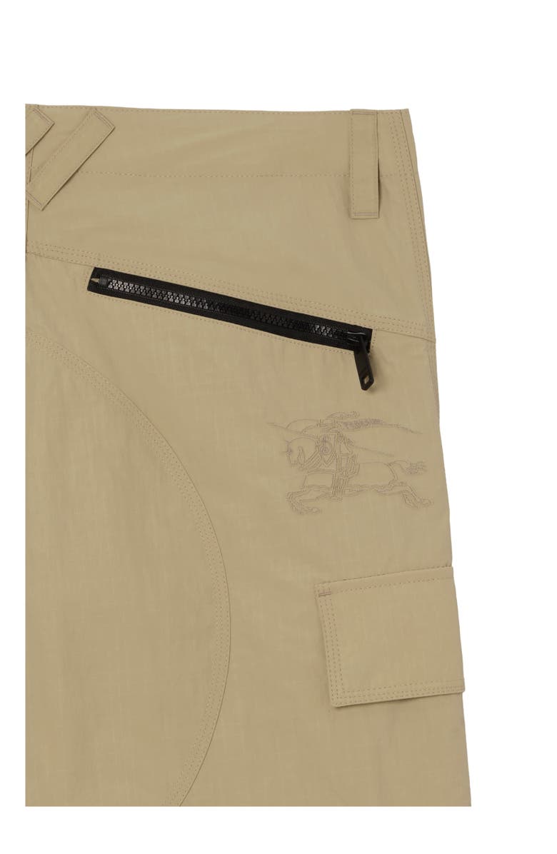 Burberry Nylon Cargo Shorts, Alternate, color, Sparrow Beige