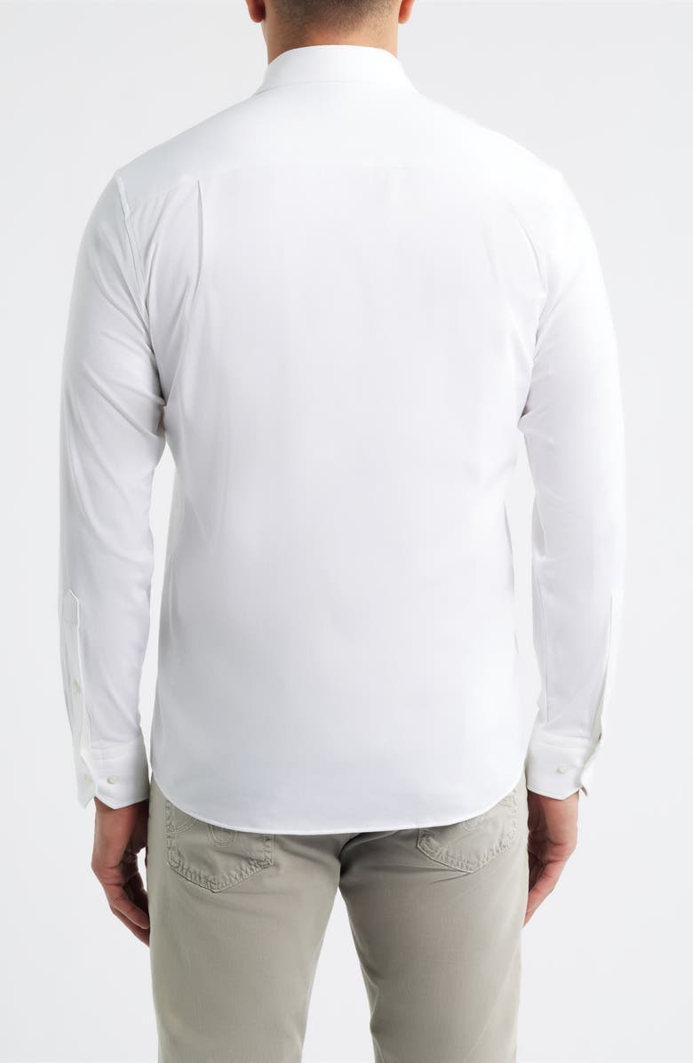 Peter Millar Excursionist Flex Tailored Fit Wrinkle Resistant Button-Up Shirt, Alternate, color, White