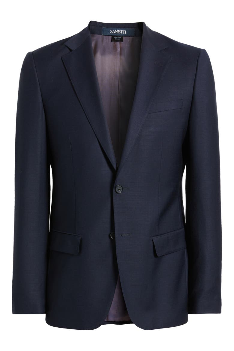 Matteo Slim Fit Navy Wool Sport Coat, Alternate, color, NAVY